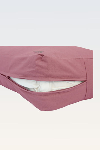 Cotton Yoga Bolster – Rectangular - Dusty Rose