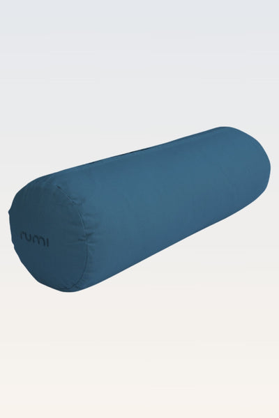 Cotton Yoga Bolster – Round - Indigo