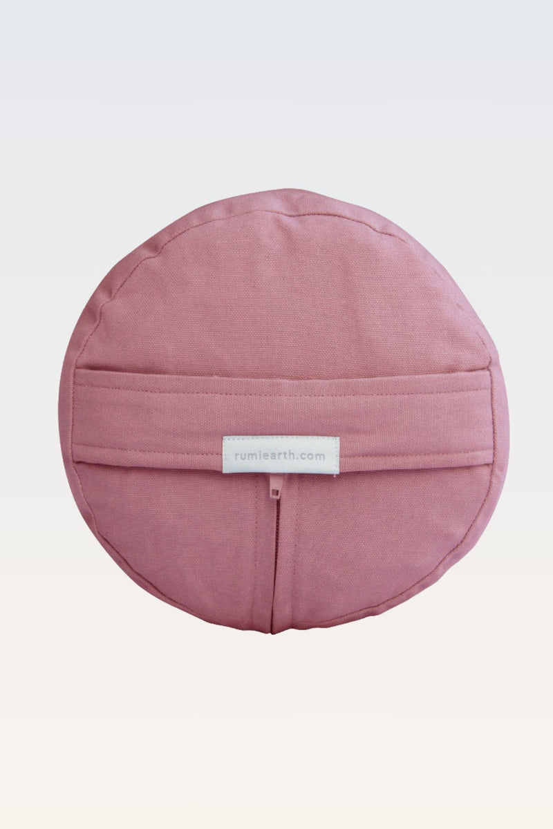 Cotton Yoga Bolster – Round - Dusty Rose