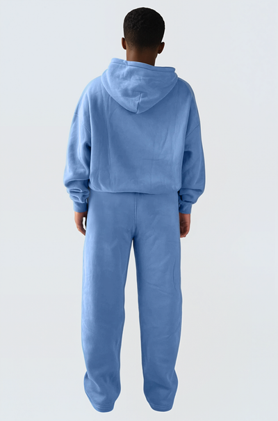 U Moon Dento Sweatshirt Oversize Fleece + Hoodie - Ocean