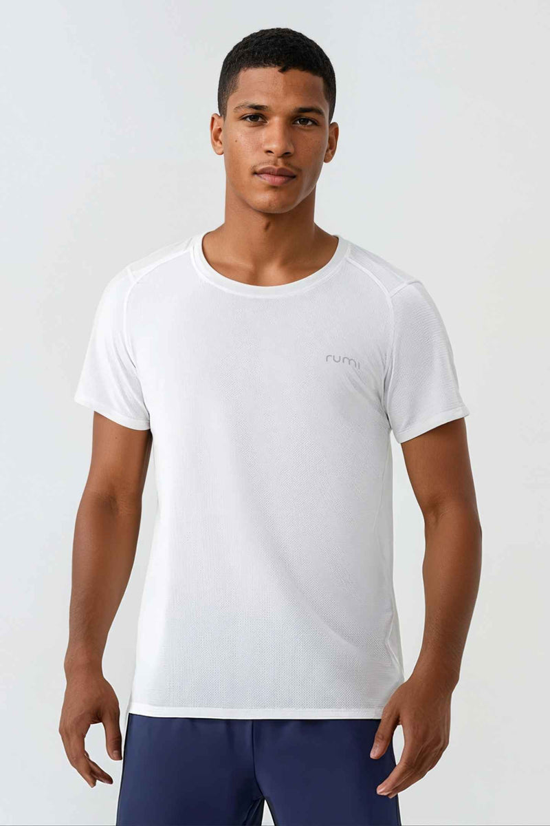 U Sun Fit Tee Waffle - Snow