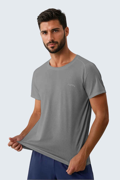 MU Sun Fit Tee Waffle - Stone