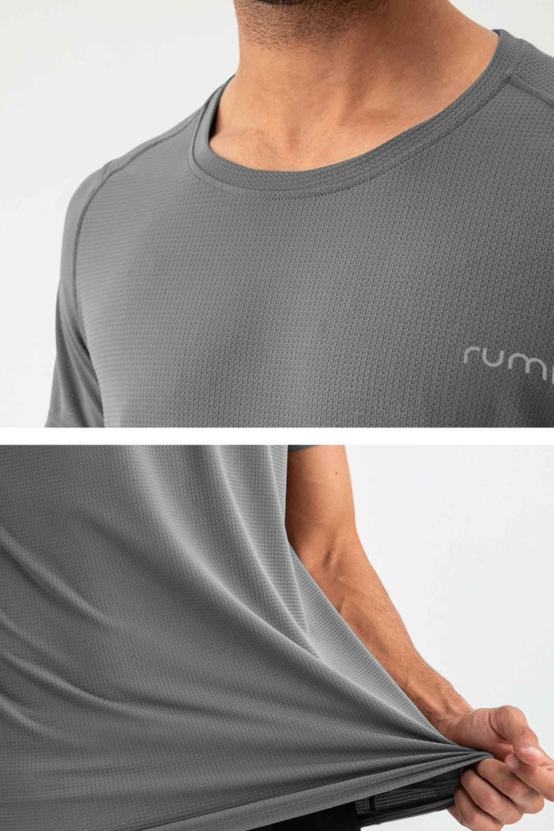MU Sun Fit Tee Waffle - Stone
