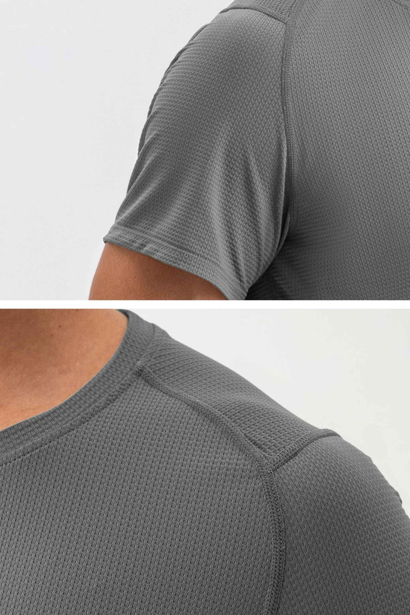 MU Sun Fit Tee Waffle - Stone