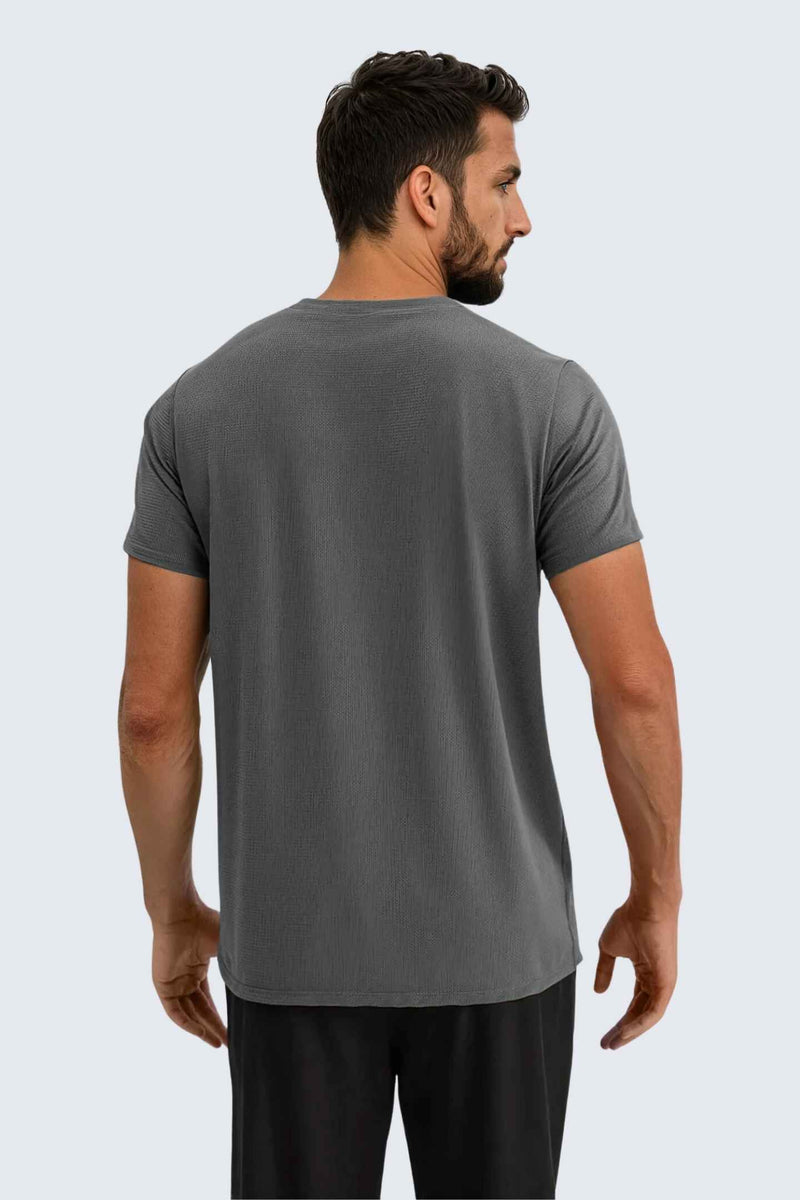 MU Sun Fit Tee Waffle - Stone