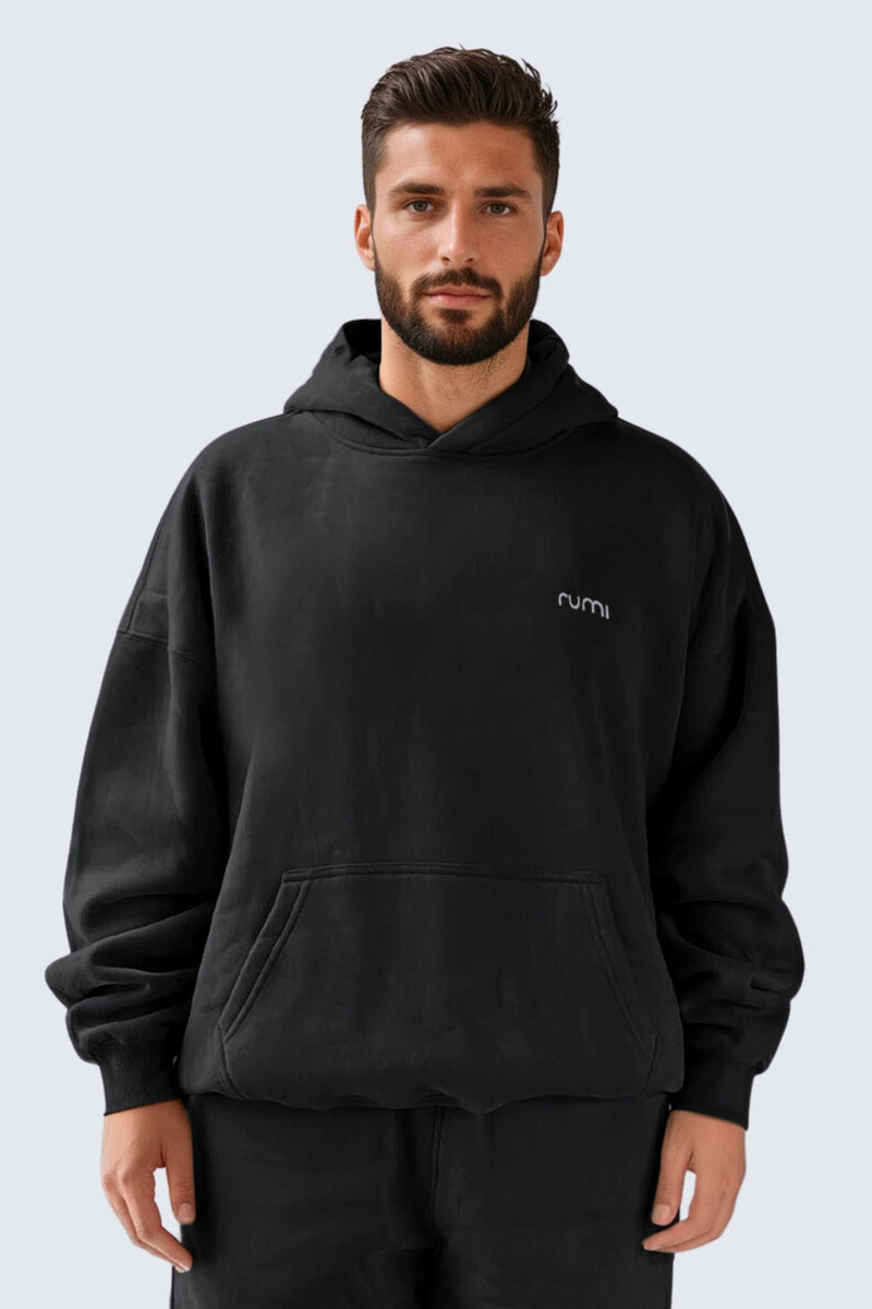 U Moon Sweatpants Relaxed Fleece - Black