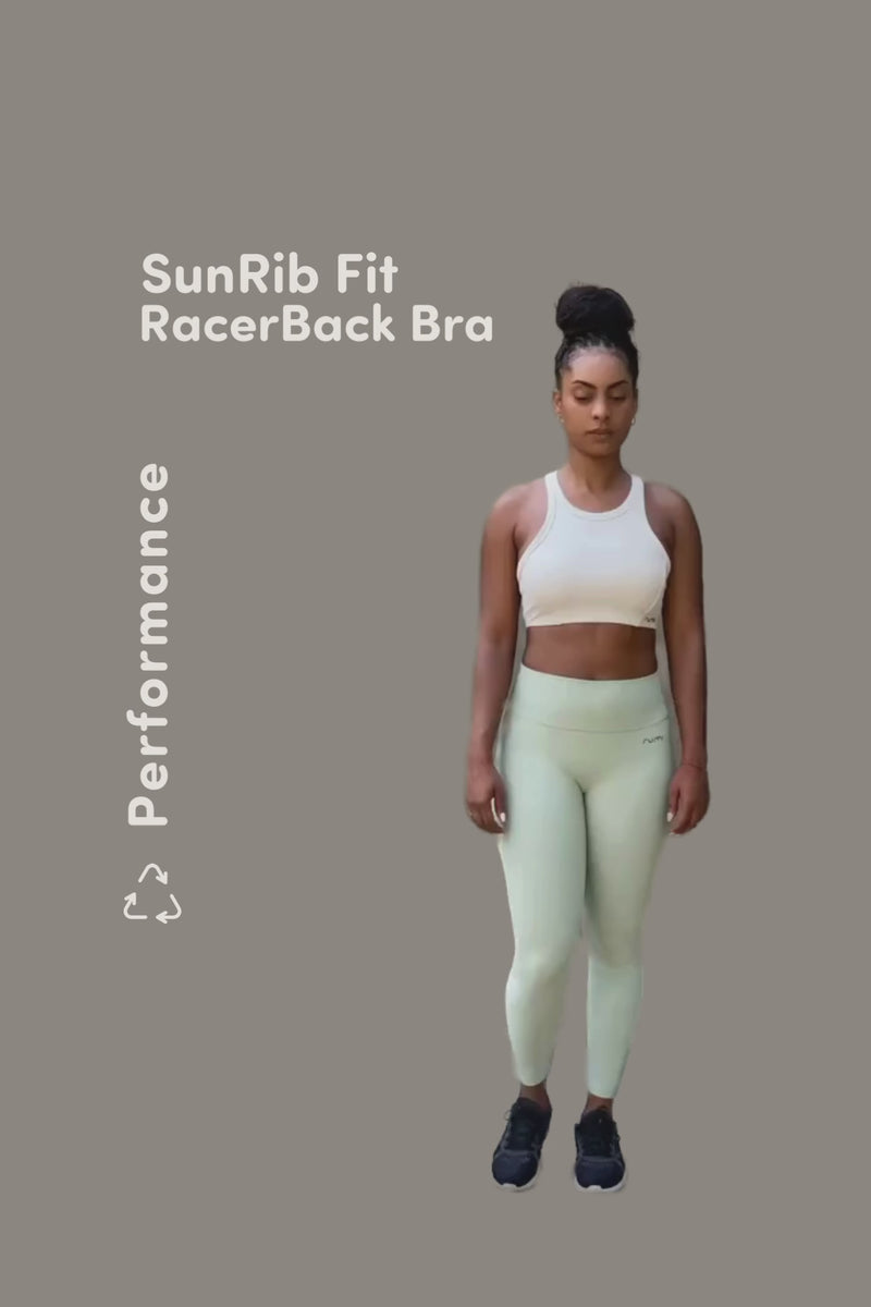 W SunRib Fit RacerBack Bra - Snow