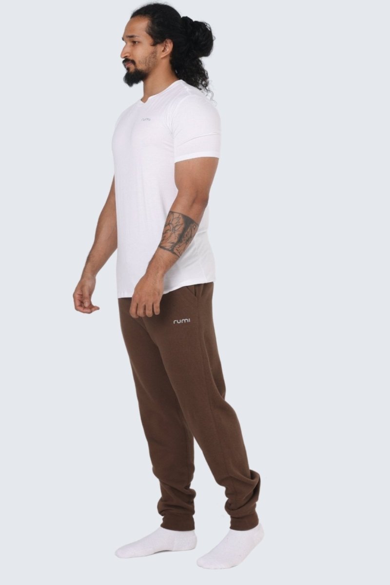 Rumi Earth - MU Moon Sweatpants Fleece Slim - Cocoa - R514675CAP - M - Bottoms