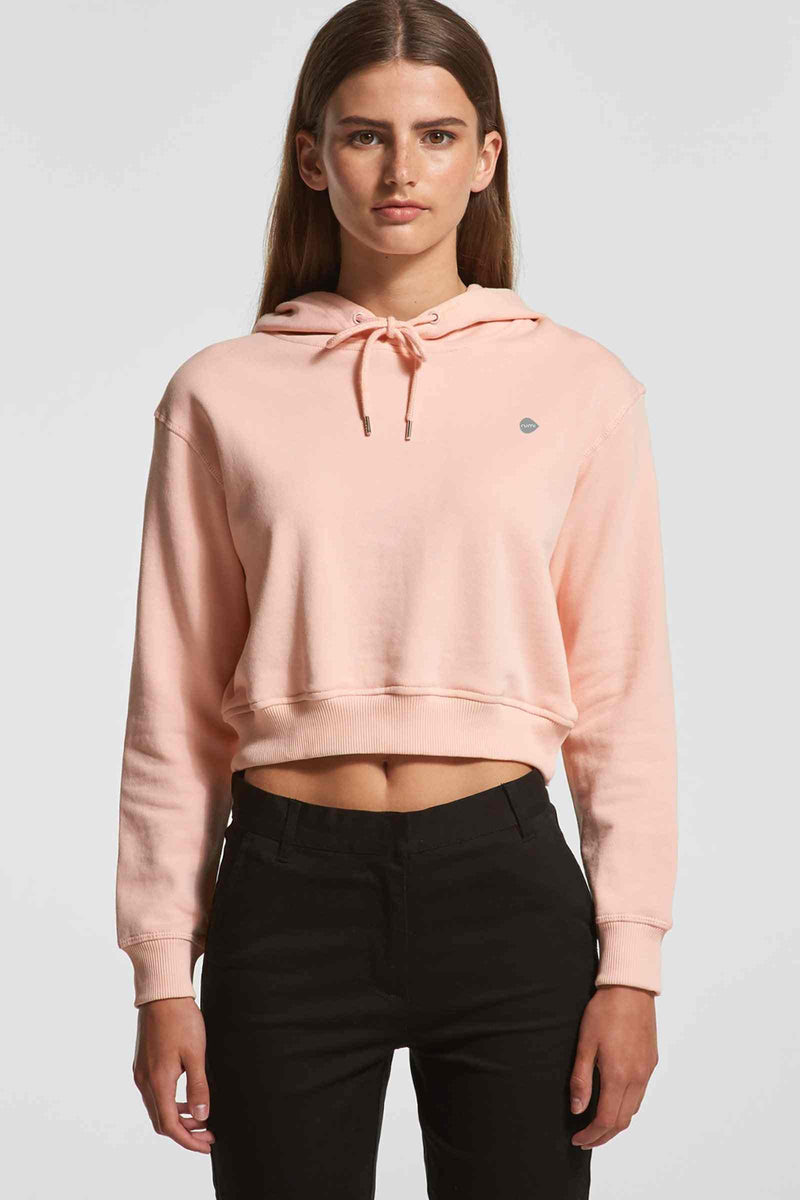 Rumi Earth - W Moon Cropped Sweatshirt + Hoodie - R113110LTP - Tops