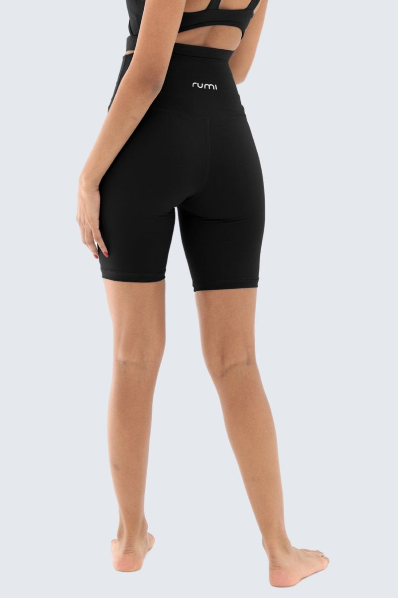 Rumi Earth - W Sun Zen Shorts 8" - Black - R124440BKP - Bottoms