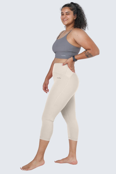 Rumi Earth - W SunSoft Flow Pants 21" - Cream - R124121CMP - Bottoms