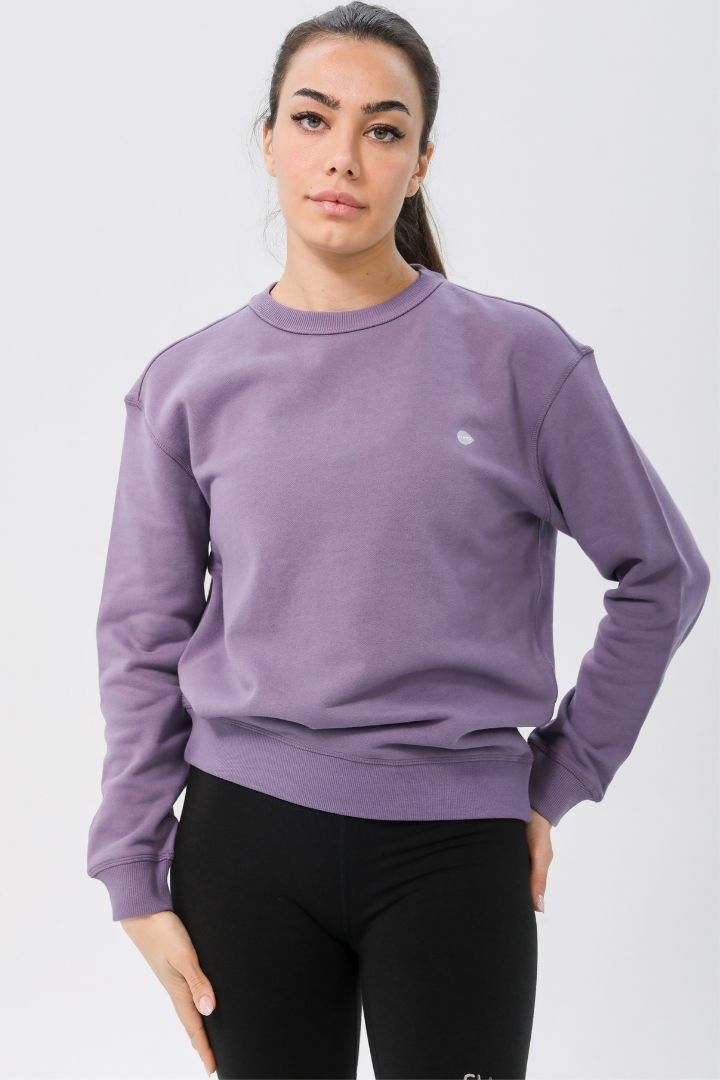 Rumi Earth Moon Sweatshirt - Ash Plum 2