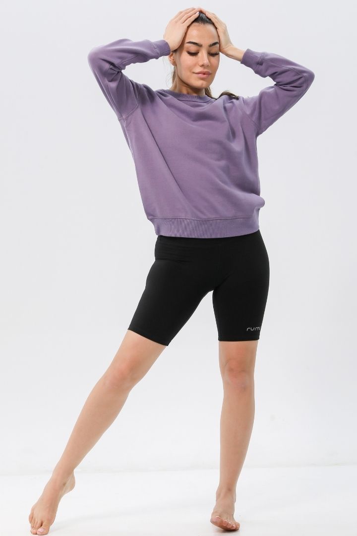 Rumi Earth Moon Sweatshirt - Ash Plum 1